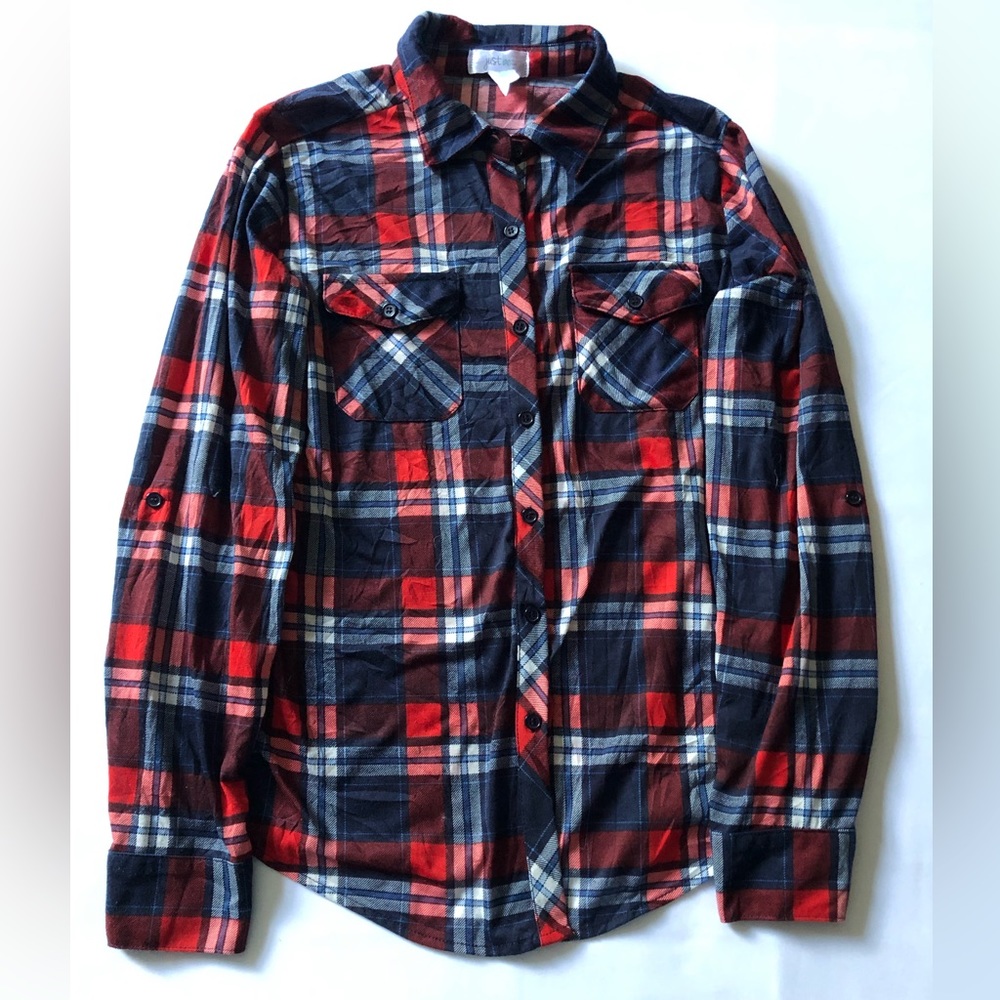 Women Just Be Size M Red And Blue Color Top - 0862